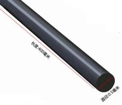 5 piezas Longitud: 400mm di&aacute;metro: 0,5mm varilla fija varilla reforzada varilla de fibra de carbono varilla redonda-1