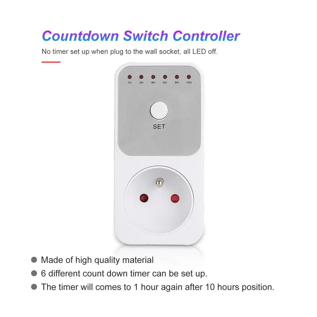 Цифровой таймер гнездо обратного отсчета Интеллектуальный переключатель