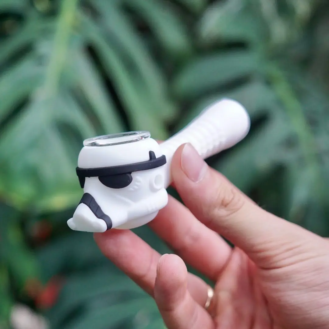 

6.7Inch Silicone Scout Pipe Portable Smoking Pipe with Glass bowl