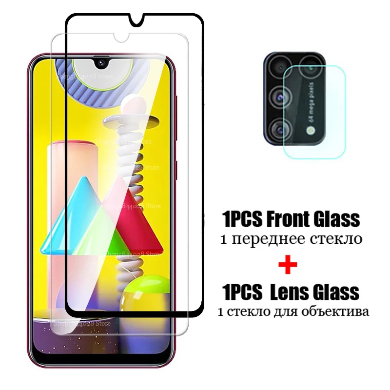 2в1 Samsumg M31s стеклянная камера Glas для Samsung Galaxy M31 M21 M11 M01 2020 Sm-m315f/ds 6,4 'Sm-m317f/ds 6,5' защитная пленка