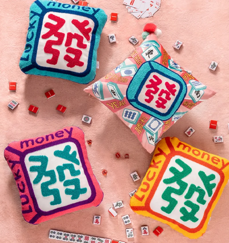 Китайская традиционная Новогодняя Подушка на удачу Красивая Искусственная