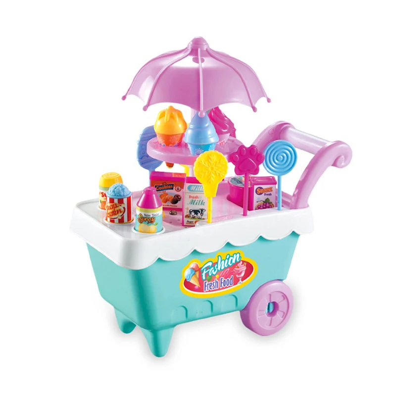 Моделирование Конфеты Мороженое тележка для детей ролевая игра притворяться