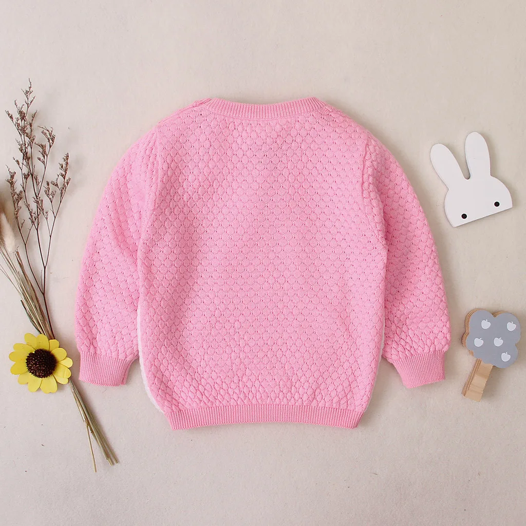 Одежда для малышей зимние вязаные топы девочек с длинными рукавами теплый