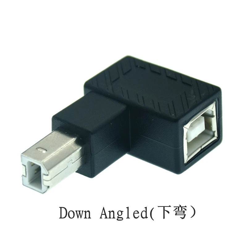 Вверх вниз влево вправо Угловой 90 градусов USB 2 0 B Тип штекер-гнездо удлинитель