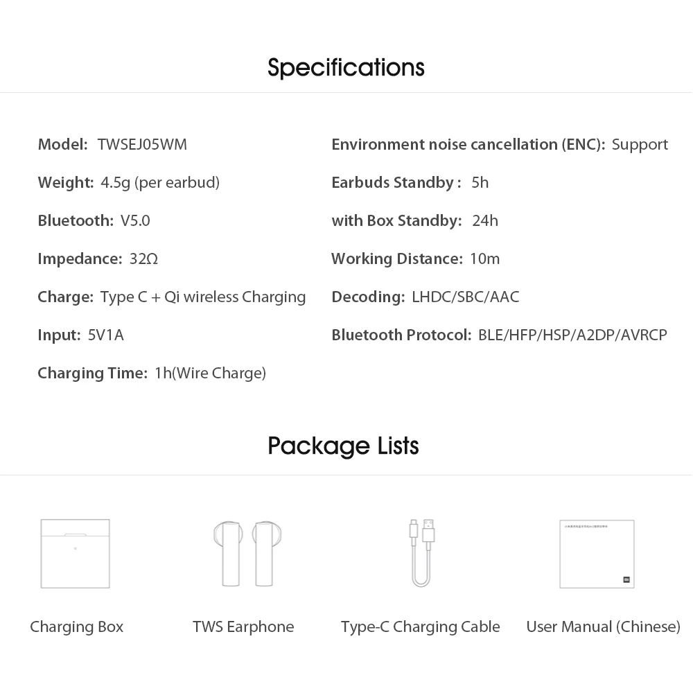 Наушники Xiaomi Air 2S с ENC шумоподавление BT 5 0 настоящие Беспроводные стереонаушники 14
