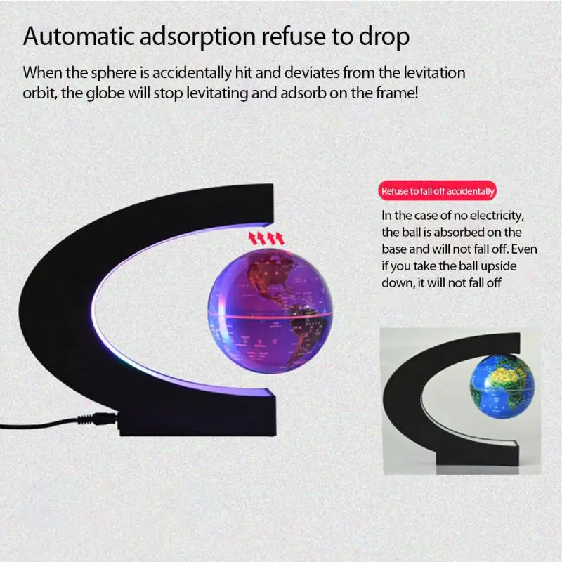 

Magnetic Levitation Moon LED Lamp For Home Decor Soft,Light Line Suitable For Lighting Home Office Moon Desk Lamp During Sleep