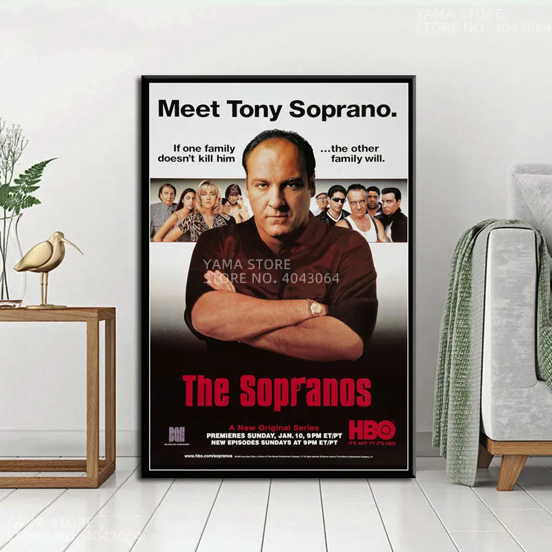J102 классический ТВ сериал шоу сопранос Гангстер мафия горячий подарок настенное