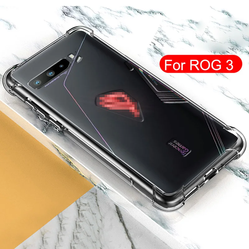 

Прозрачный противоударный мягкий защитный чехол для ASUS ROG 3 ROG3 Phone 3