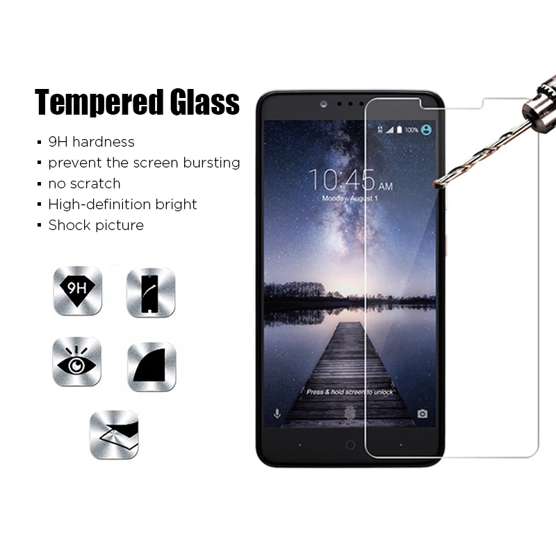 Закаленное стекло для ZTE Blade S6 S7 L3 L5 Plus Защита экрана T620 V6 V7 Lite Max 9H жесткая Защитная