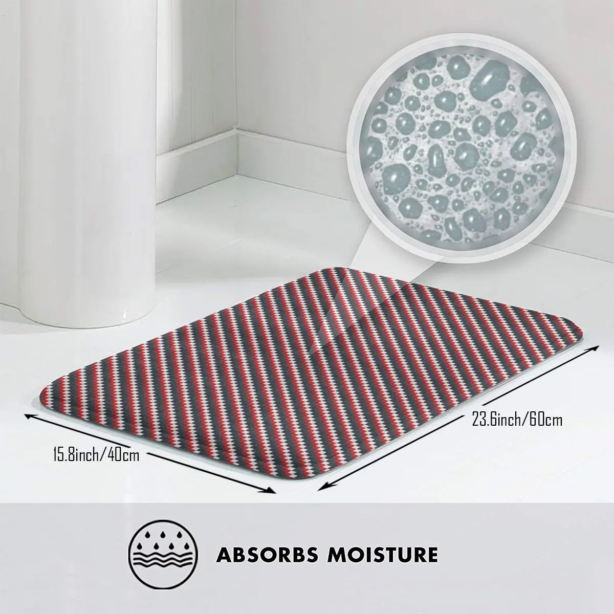 

Door mat Check Pattern Polyester Rug Carpet Bathmat Anti-slip Removal Entrance Living Room Home Bathroom Kitchen Balcony