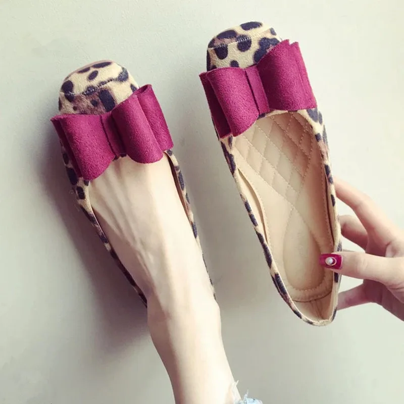 Женская обувь Повседневная Туфли Женские балетки без каблука Цвет Черный