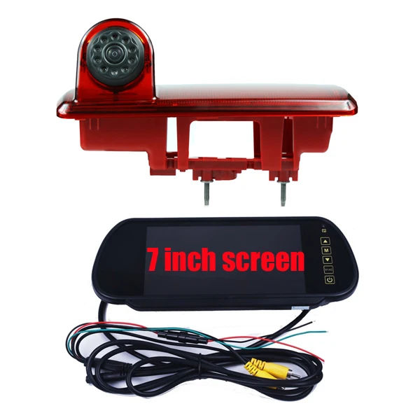Camera and Screen Автомобильная CCD Тормозная световая камера для Opel Vivaro/Vauxhall Vivaro Renault Trafic заднего вида резервная парковочная камера HD vision водонепроницаемая - Название цвета: Camera and Screen