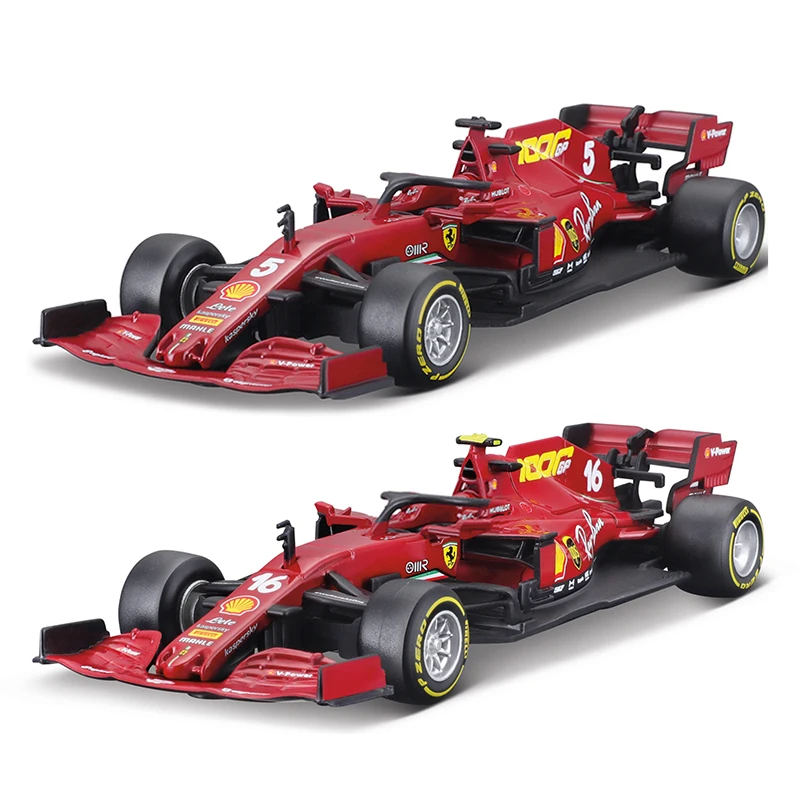 Модель гоночного автомобиля Bburago 1:43 2022 RB18 SF1000 SF90 SF71H SF70H SF16H #5 #7 #16 F1