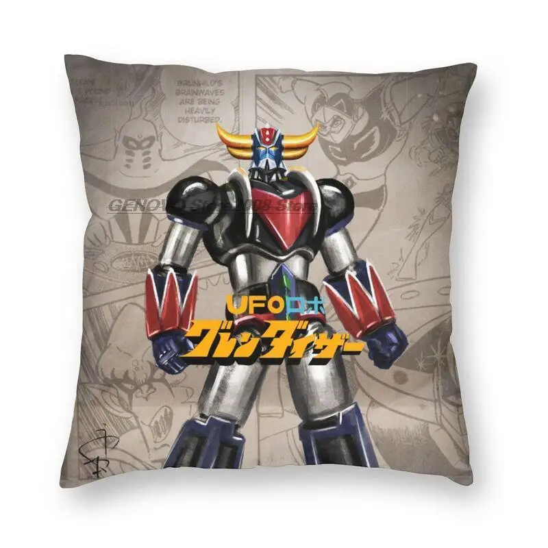 

Grendizer Anime Kissen Abdeckung Sofa Hause Dekorative UFO Roboter Goldorak Platz Kissen Fall 45x45