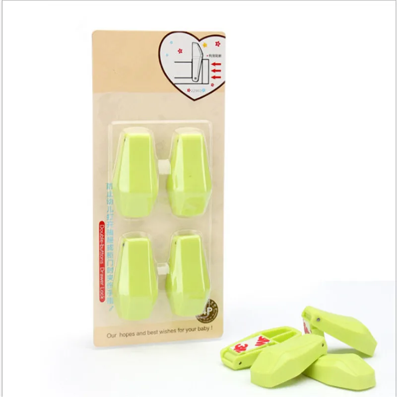 

4Pcs Protection Baby Safety Cute Security Drawer Stopper Baby Card Lock Newborn Care Child Finger Protector