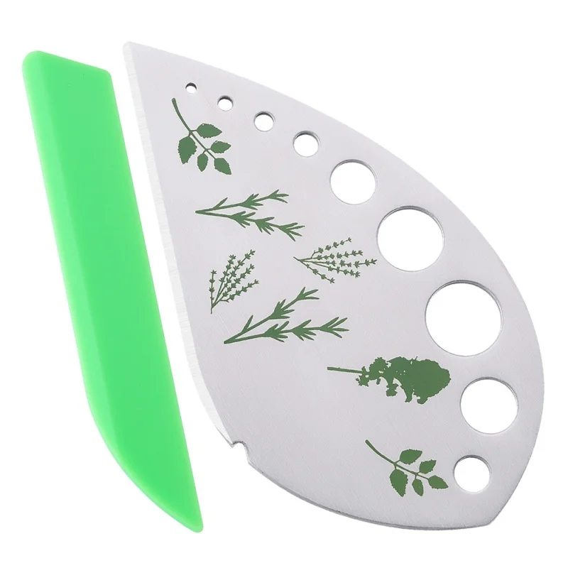 

Herb Stripper 9 holes Stainless Steel Kitchen Herb Leaf Stripping Tool for Kale Chard Collard Greens Thyme Basil Rosemary THIN88