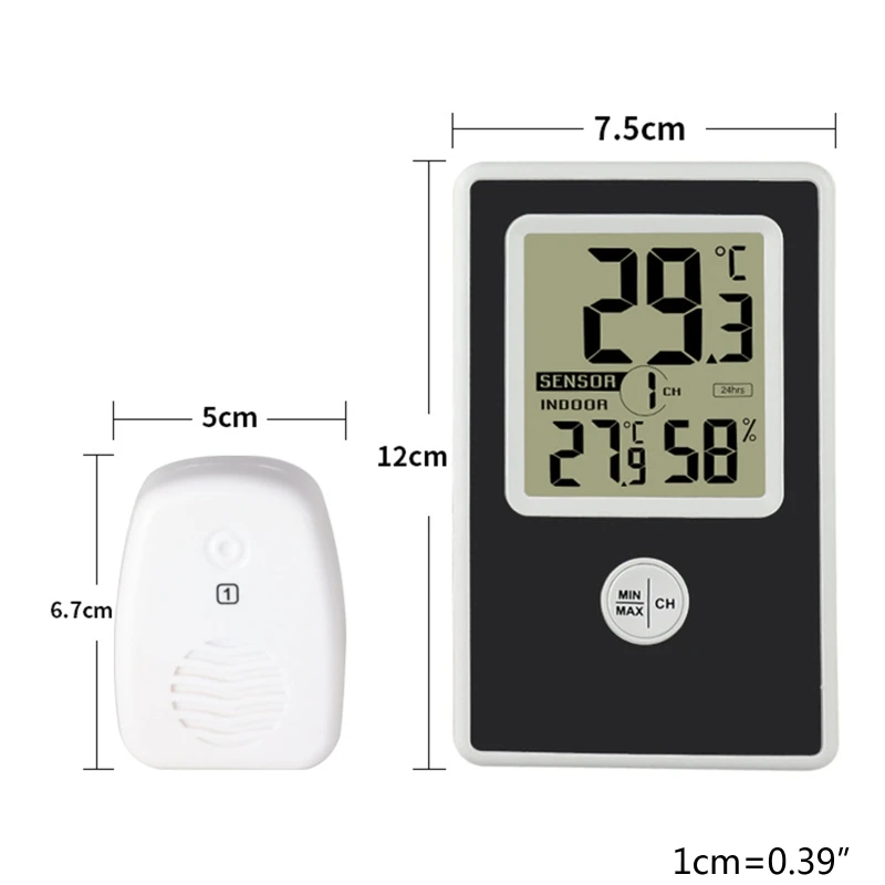 

Mini Wireless Digital LCD Thermometer Temperature Humidity Meter Indoor Hygrometer Desk Monitor Indoor Convenient Sensor