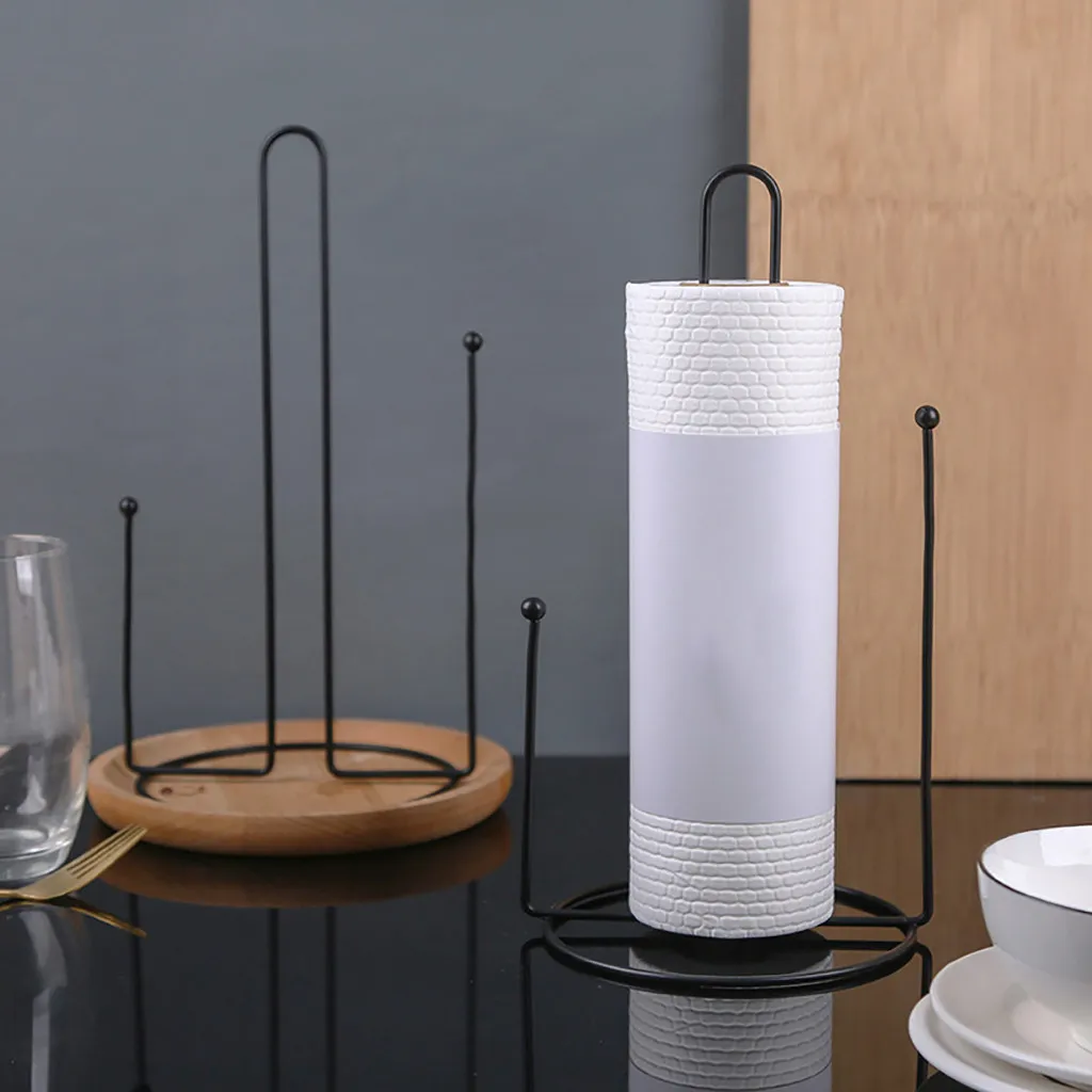 Железный вертикальный держатель для бумажных полотенец в скандинавском стиле