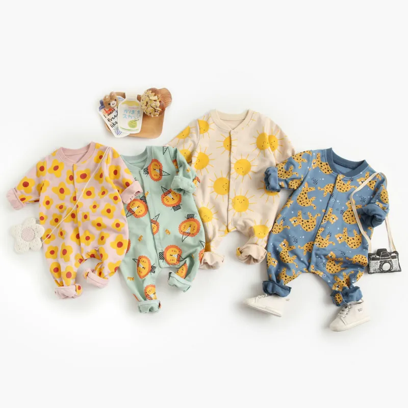 

New Baby Rompers Newborn Clothes Cotton Long Sleeve Jumpsuit Boys Clothing Cartoon Baby Girls Outfits Costume Baby Onesie