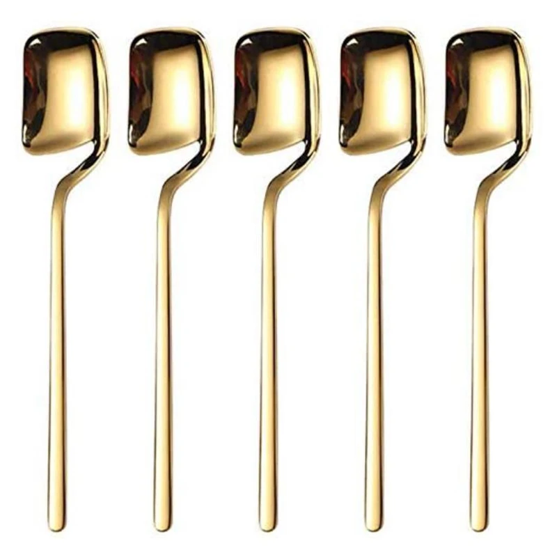 

Espresso Spoons,5 Pcs Mini Coffee Spoons,5.5 Inches Stainless Steel Small Dessert Spoons for Coffee,Sugar,Tea,Ice Cream