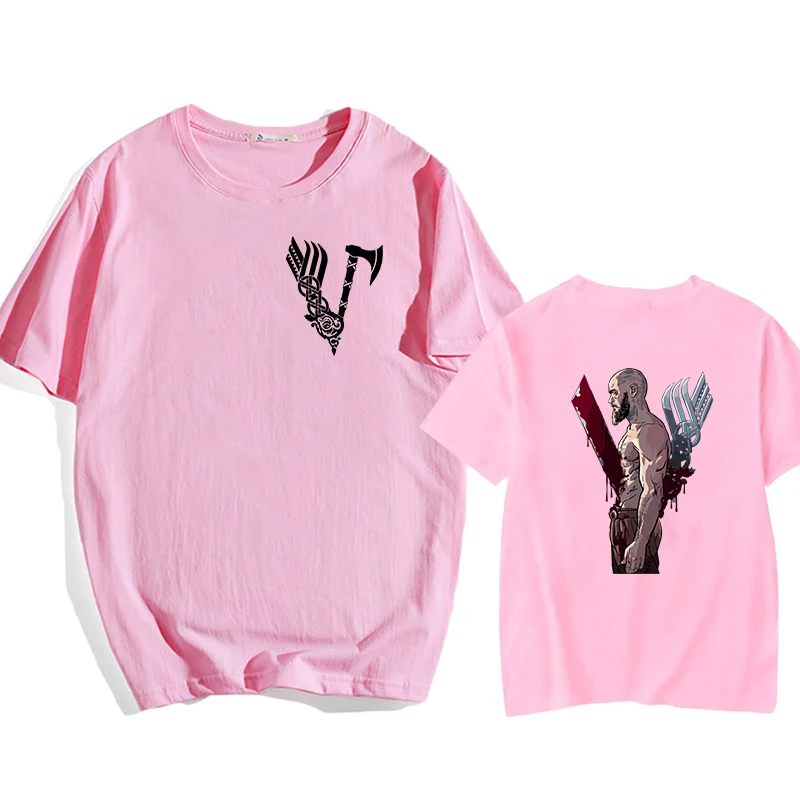 

Vikings print Anime T Shirt Women Casual Harajuku men Oversize Female T-Shirt Summer tshirts Woman Japan Clothes T Shirts