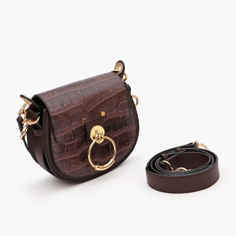 Женский портфель из крокодиловой кожи на ремне натуральной сумка модное