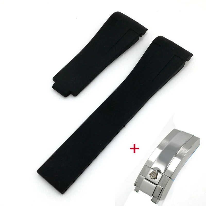 Высококачественный силиконовый мягкий удобный ремешок для часов с твердой