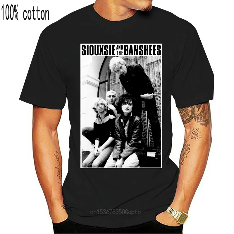 

Новая футболка SIOUXSIE and THE BANSHEES Siouxsie, рубашка в стиле панк-рок, стиль панк, Lizzie Banshees Готическая рубашка