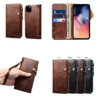 Чехол-книжка для Apple Iphone 13, 12, 11, X, Xr, Xs Pro Max, 7, 8 Plus, Se 2020, из натуральной кожи