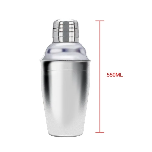 550ML 250 мл 350 мл 550 мл 750 мл шейкер для коктейлей из нержавеющей стали Бостон-шейкер вспениватель молока вина мартини питьевой вечерние инструменты для бара - Цвет: 550ML