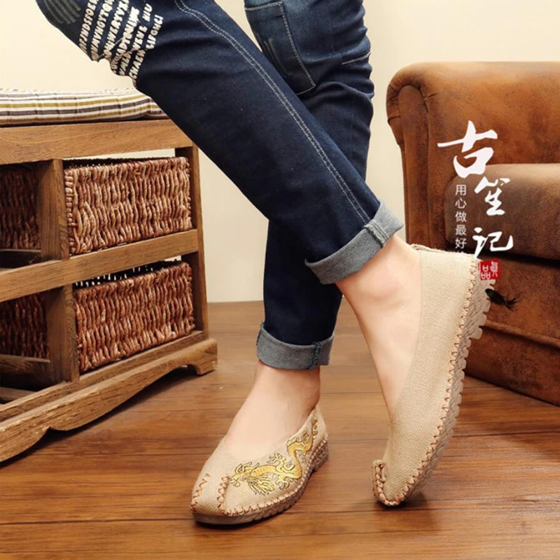 ZFTL Men's Loafers man Cavans sheos men straw linen shoes Chinese Traditional handmade Summer Casual Slip-on Hanfu