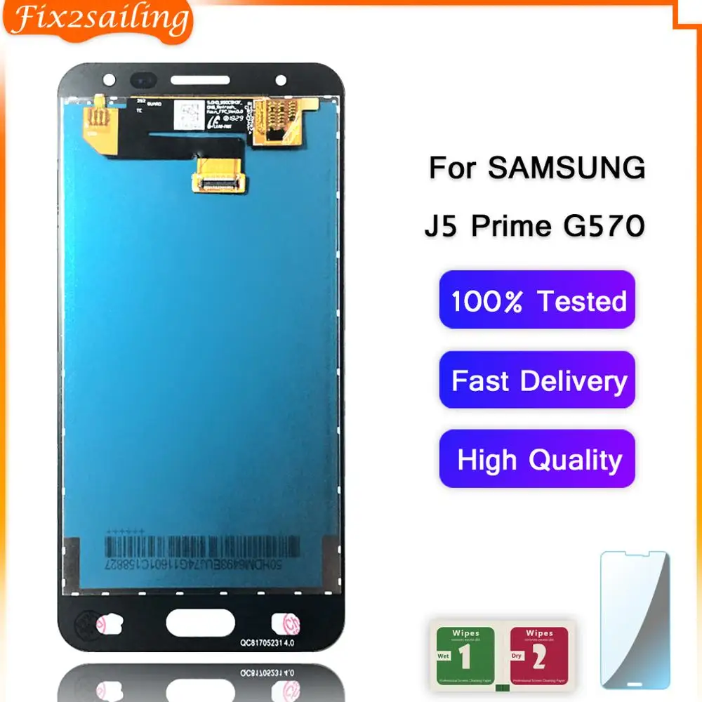 Для Samsung Galaxy J5 Prime G570 G570F G570K G570L 100% рабочий AMOLED ЖК дисплей сенсорный экран в
