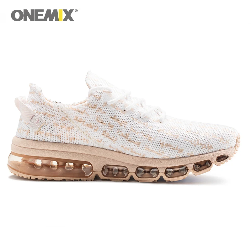 Женские кроссовки с воздушной подушкой ONEMIX легкие из дышащей ткани вязаной