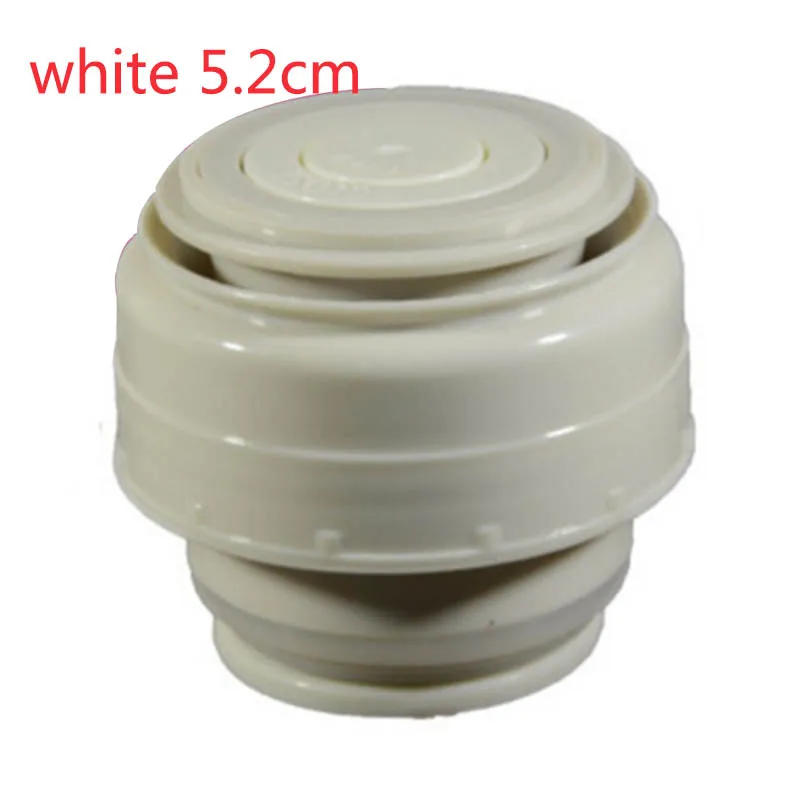 white 5.2cm Уличная чашка для путешествий, вакуумная фляжка, крышка, универсальная посуда для напитков, кружка на выходе, фляжка в форме пули, крышка, аксессуары для термосов, пластиковая крышка термоса - Color: white 5.2cm