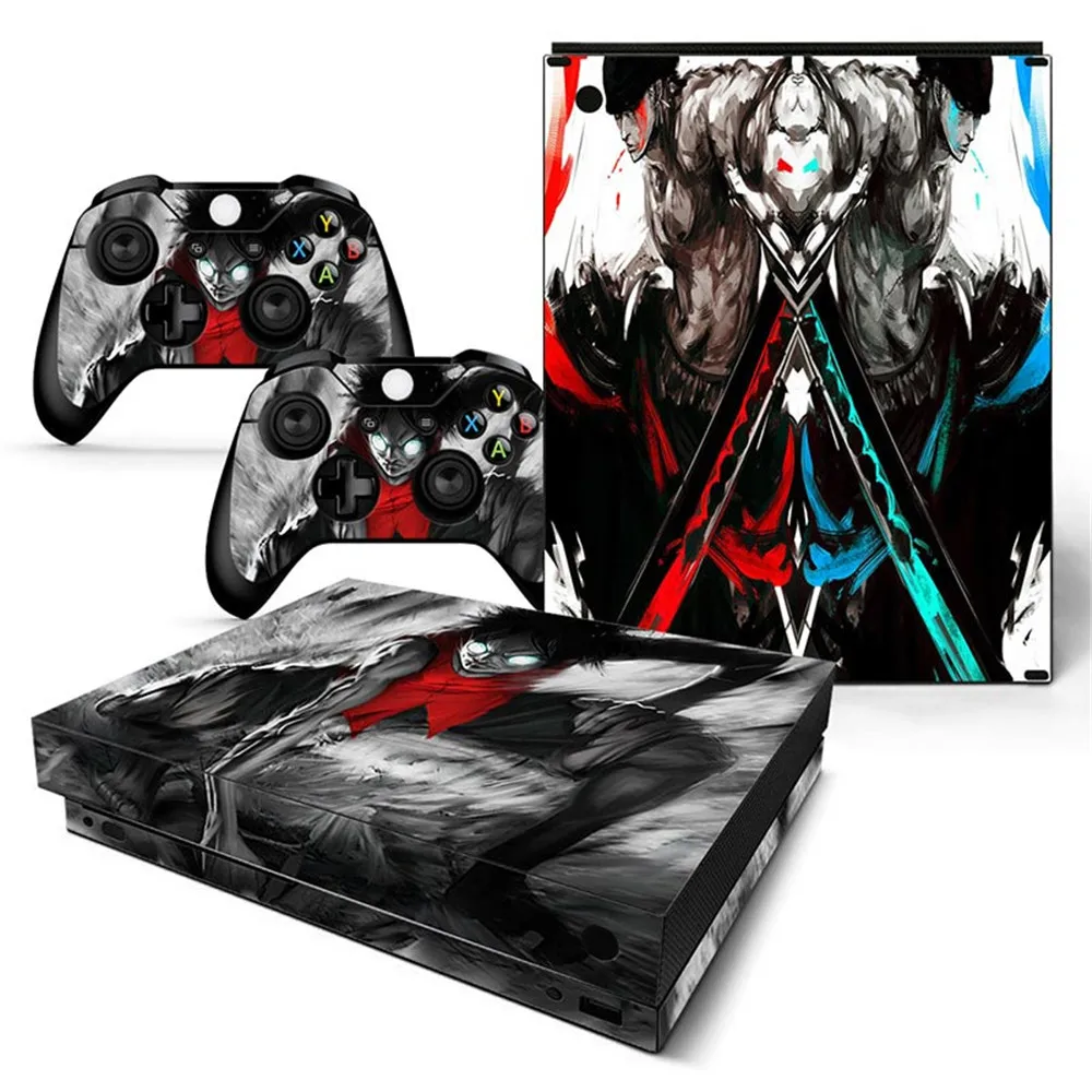 Наклейка для Microsoft Xbox One X консоль и 2 контроллера виниловая игровая наклейка s|stickers