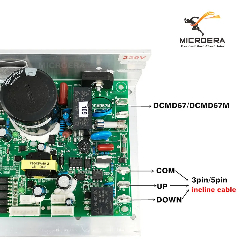 Оригинальный контроллер управления двигателем Endex DCMD67 DCMD67M для беговой дорожки BH