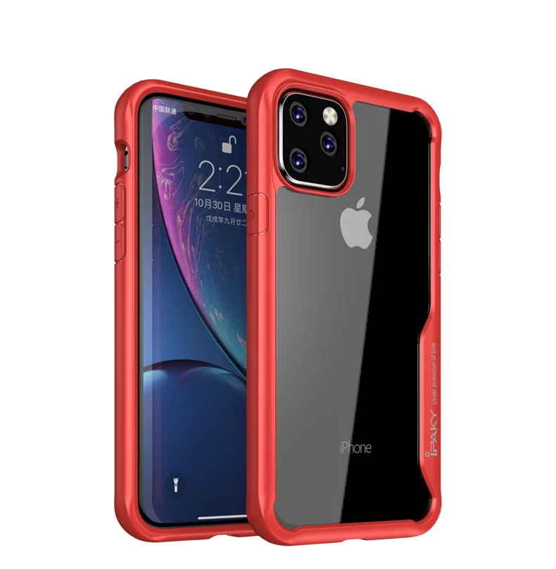 Для apple iphone 11 pro max Чехол iPaky силиконовый акриловый Гибридный противоударный прозрачный чехол iphone 11 6,1 pro 5,8 max чехлы