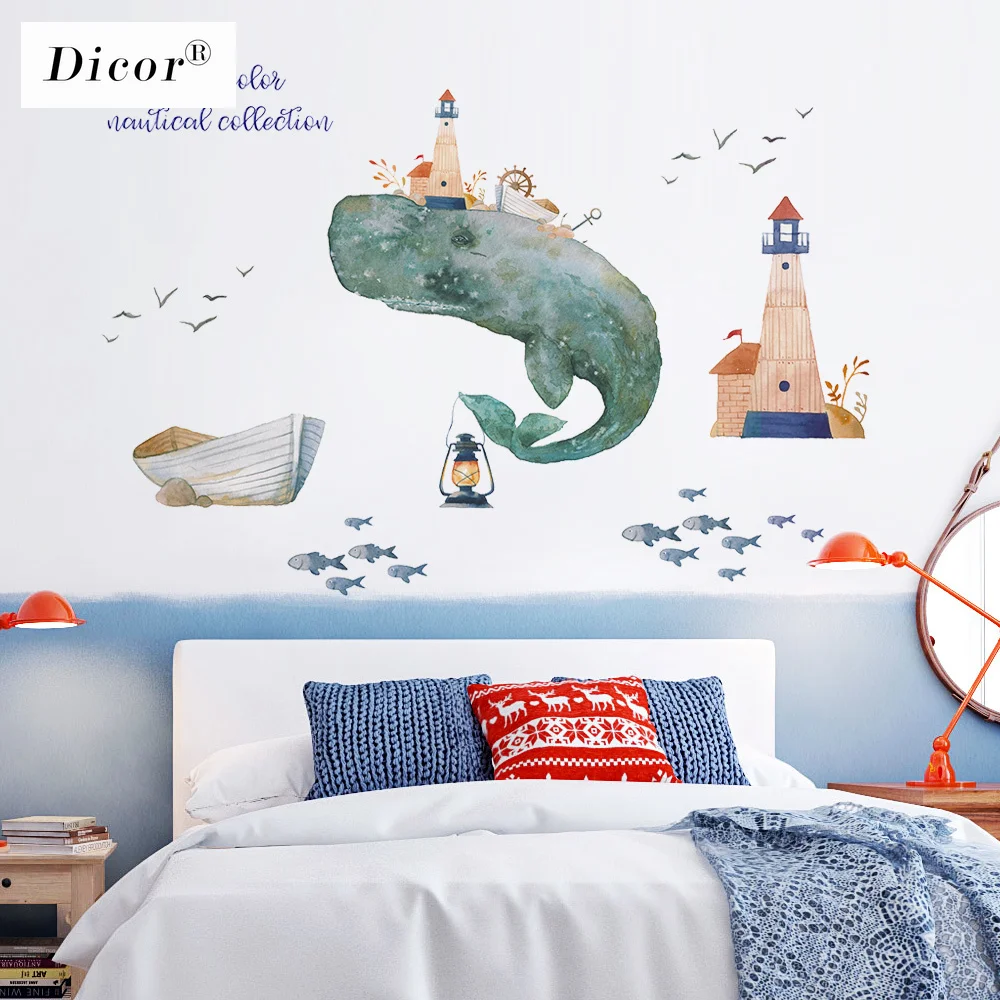 Новинка 2021 сказочный стиль Мультяшные наклейки на стену для детских комнат аниме