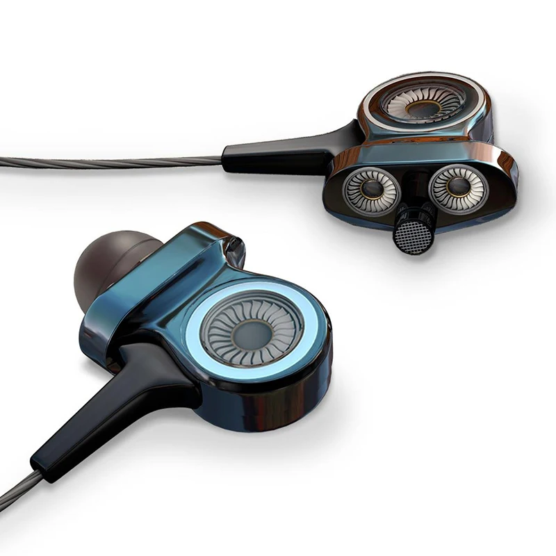 I8 шесть движущихся колец 3D HIFI стерео наушники Сабвуфер 3,5 мм IPX5 водонепроницаемые проводные наушники-вкладыши с микрофоном