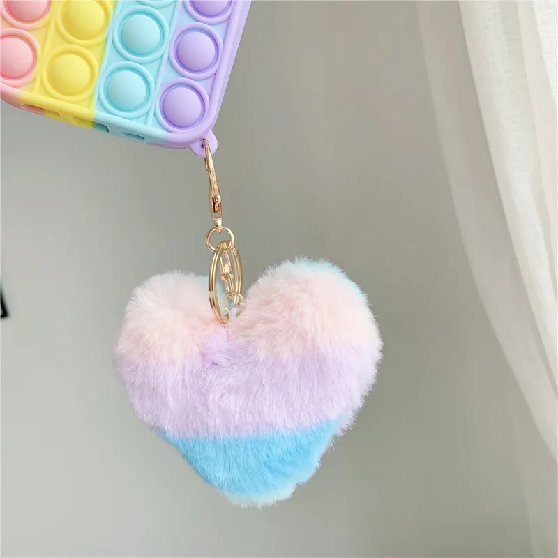 

Reliver Stress Pop Fidget Toy Push It Bubble case For iphone 12 11 Pro Max Mini XR XS MAX 7 8 Plus Rabbit ear Sensory cute cover