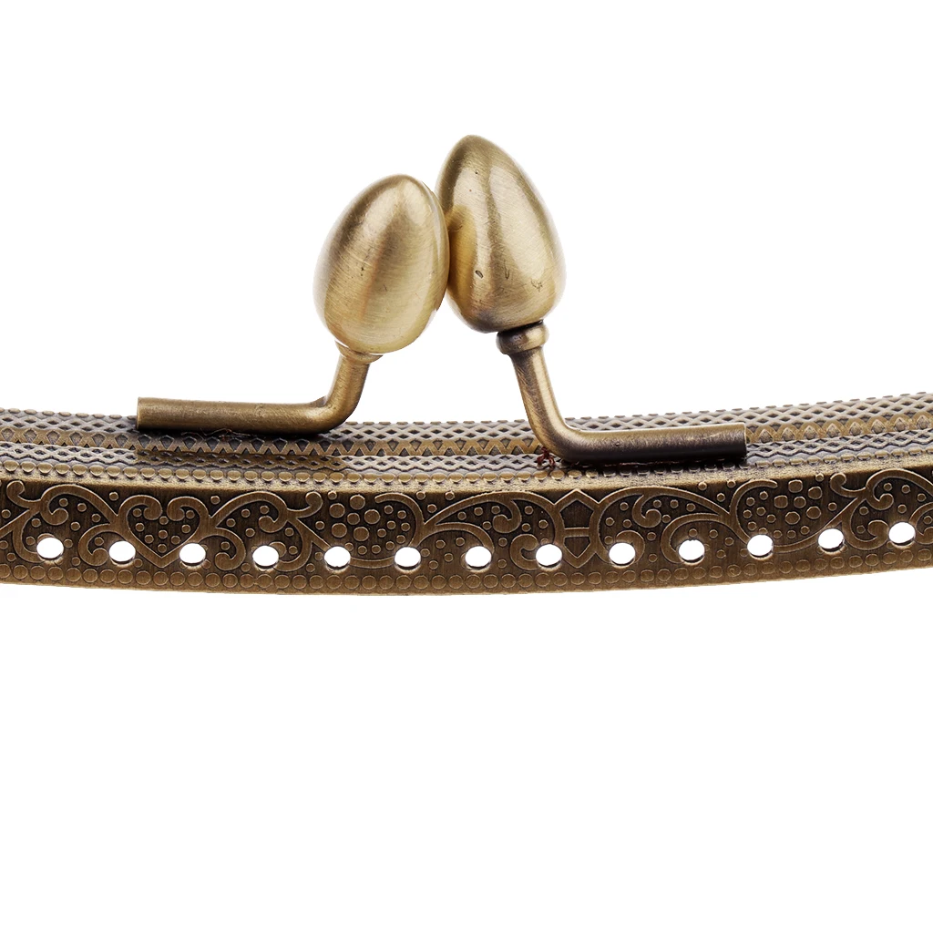 Ретро квадратный металлический тисненый кошелек клатч ручка рукоделие рамка