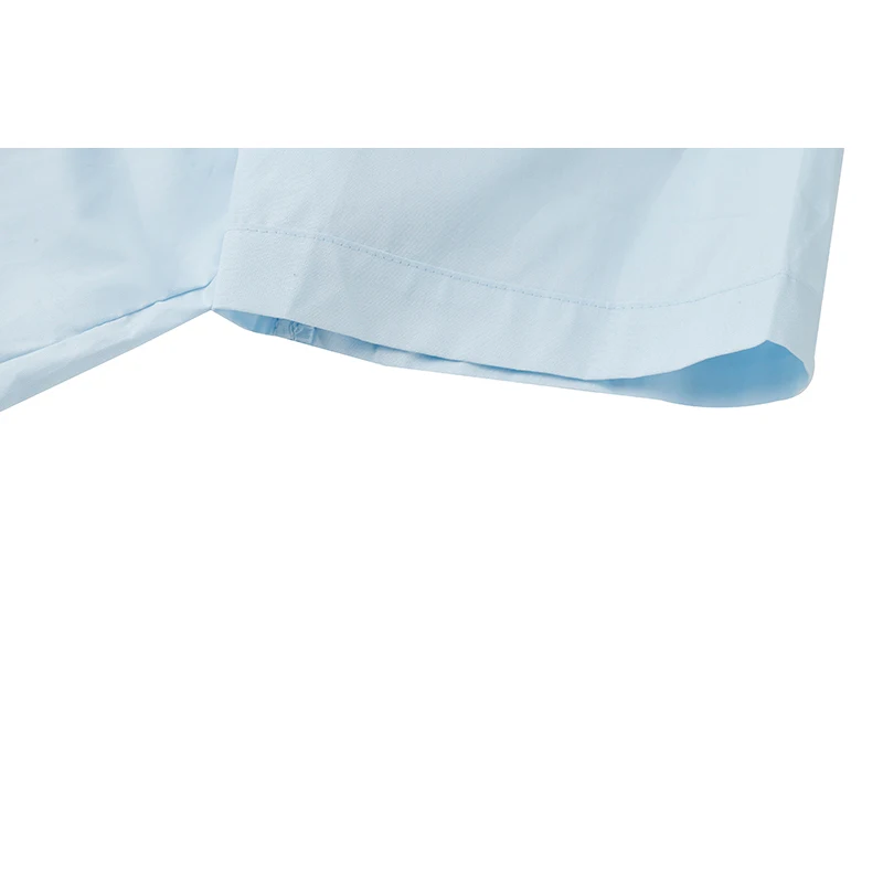 

Korean Simplicity Single-Breasted Shirt Women Back Slit Design Lapel Short Sleeve Female Casual Blouse Summer 2021 Chic New