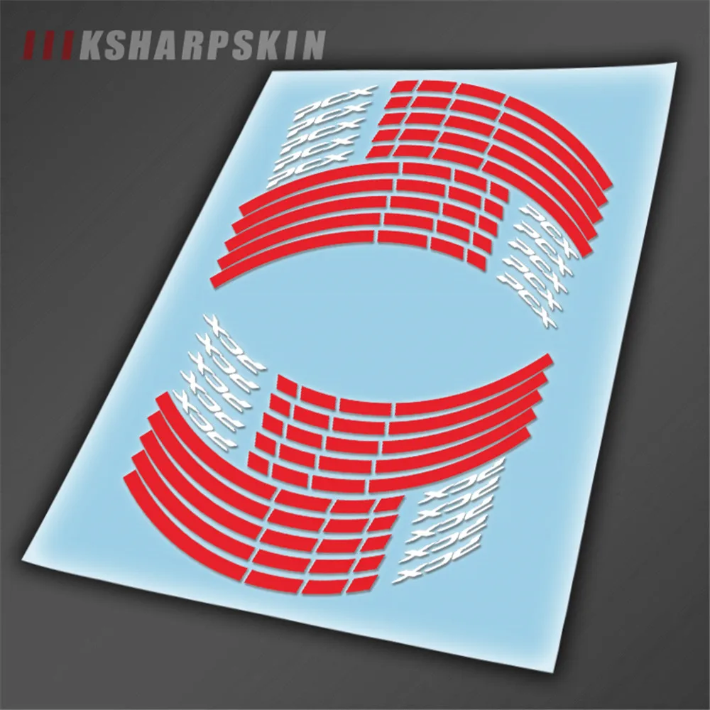 

KAHARPSKIN Motorcycle sticker wheel decoration reflective stripe decal moto for Honda pcx 125 150