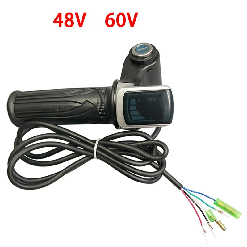 

Bike Twist Throttle for Electric Bike Throttle Gas Handle Throttle LCD Display Lock Key