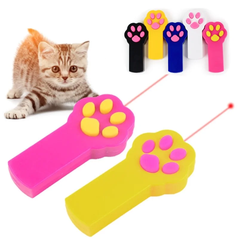 Забавная светодиодная Лазерная игрушка для домашних животных, Лазерная Игрушка для кошек, указка для кошек, световая ручка, Интерактивная и...