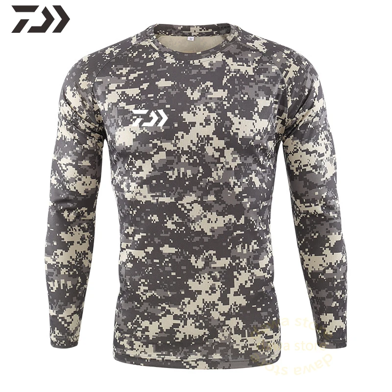 Рыболовная рубашка с длинным рукавом одежда для рыбалки тактическая камуфляжная