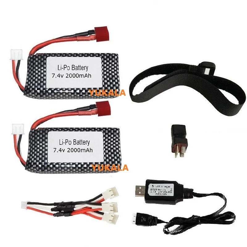 

Upgrade to 4000mAh For XINLEHONG 9125 Remote Control Car Parts 7.4V 2000mah 2S Lipo Battery XLH 9125 battery 1600mah 7.4 V