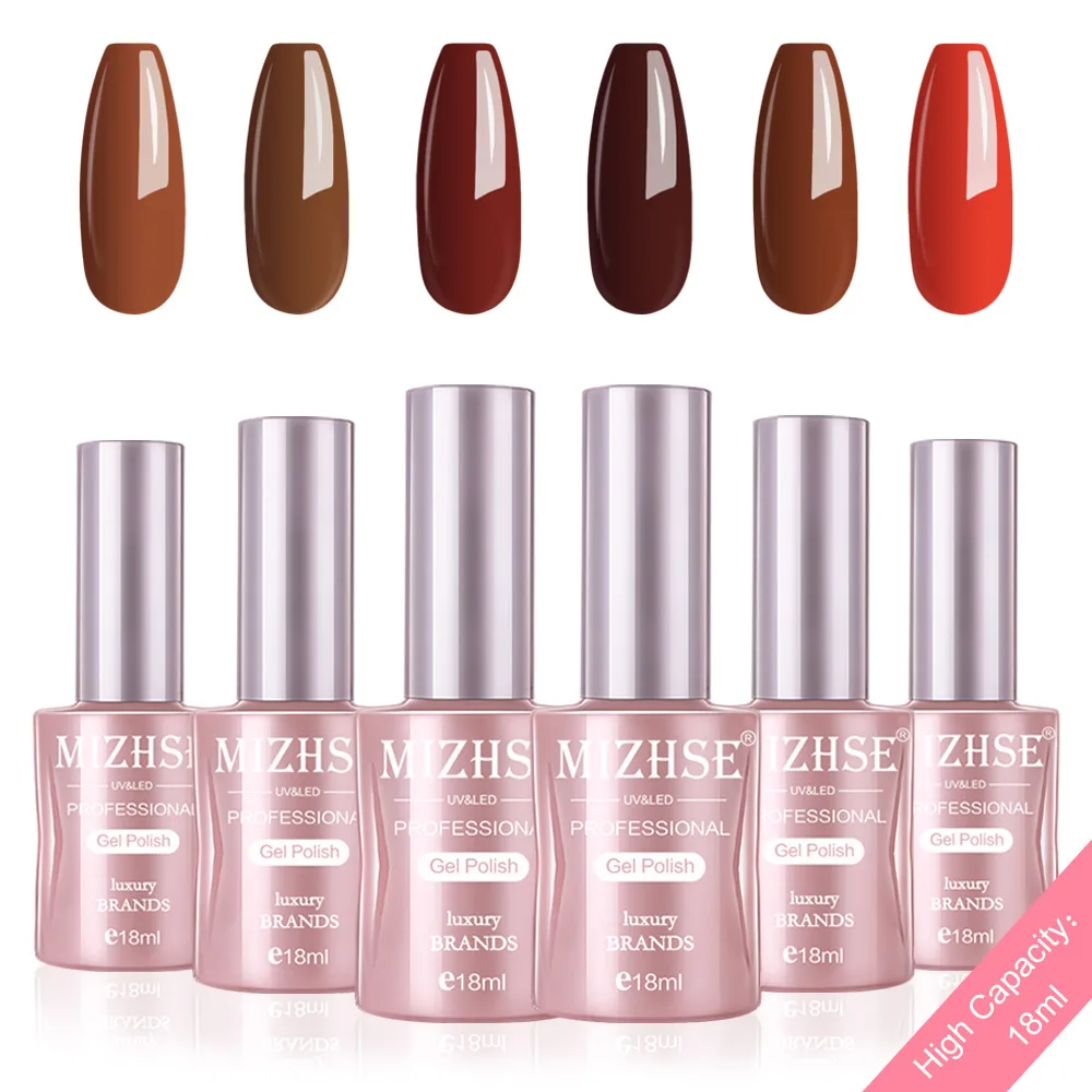 P48 MIZHSE Гель-лак набор УФ-наконечники Vernis Полупостоянный Гель-лак лаковое гелевое покрытие для ногтей длительный Чистый Цвет Гель-лак подарочная коробка - Цвет: P48