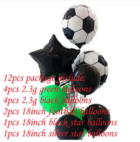 26pcs/lot 18inch Football Balloon Black White Latex Balloons Column Base Sticks Baby Shower Birthday Party Decoration Supplies