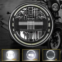 motorcycle 7 inch led headlight drl for harley touring ultra classic electra street glide road king yamaha motorcycle headlamp